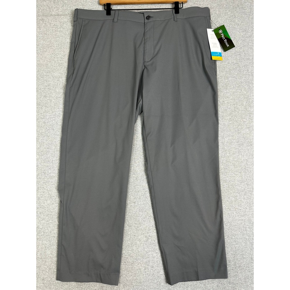 NWT Pro Tour Golf Pants Mens 42x30 Gray Coolplay Sunplay UPF 50 Moisture Wicking